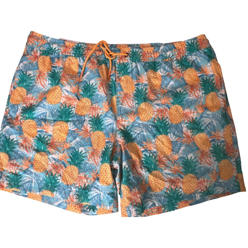 Men's Size XXL Swim Trunks Pineapple Print Drawstring‎ NWT 1of2 - Picture 2 of 8